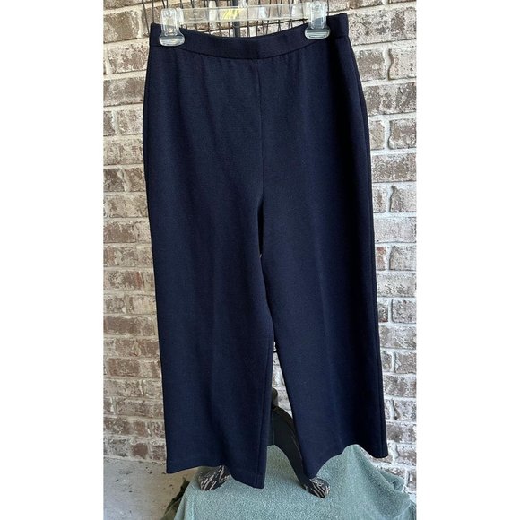 St John Collection Pants Size 10  Black Elastic Stretch Waist High Rise … - Picture 1 of 11